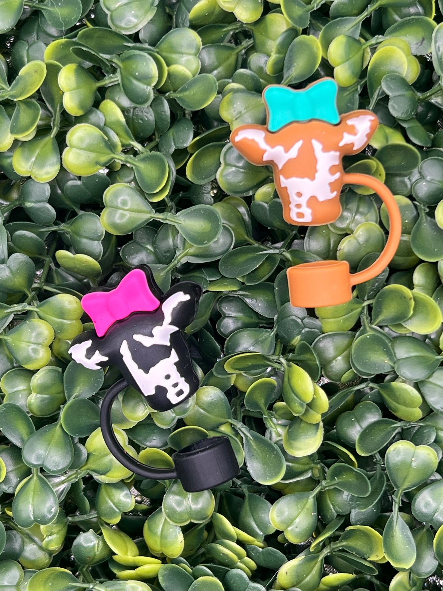 Cow Straw Topper