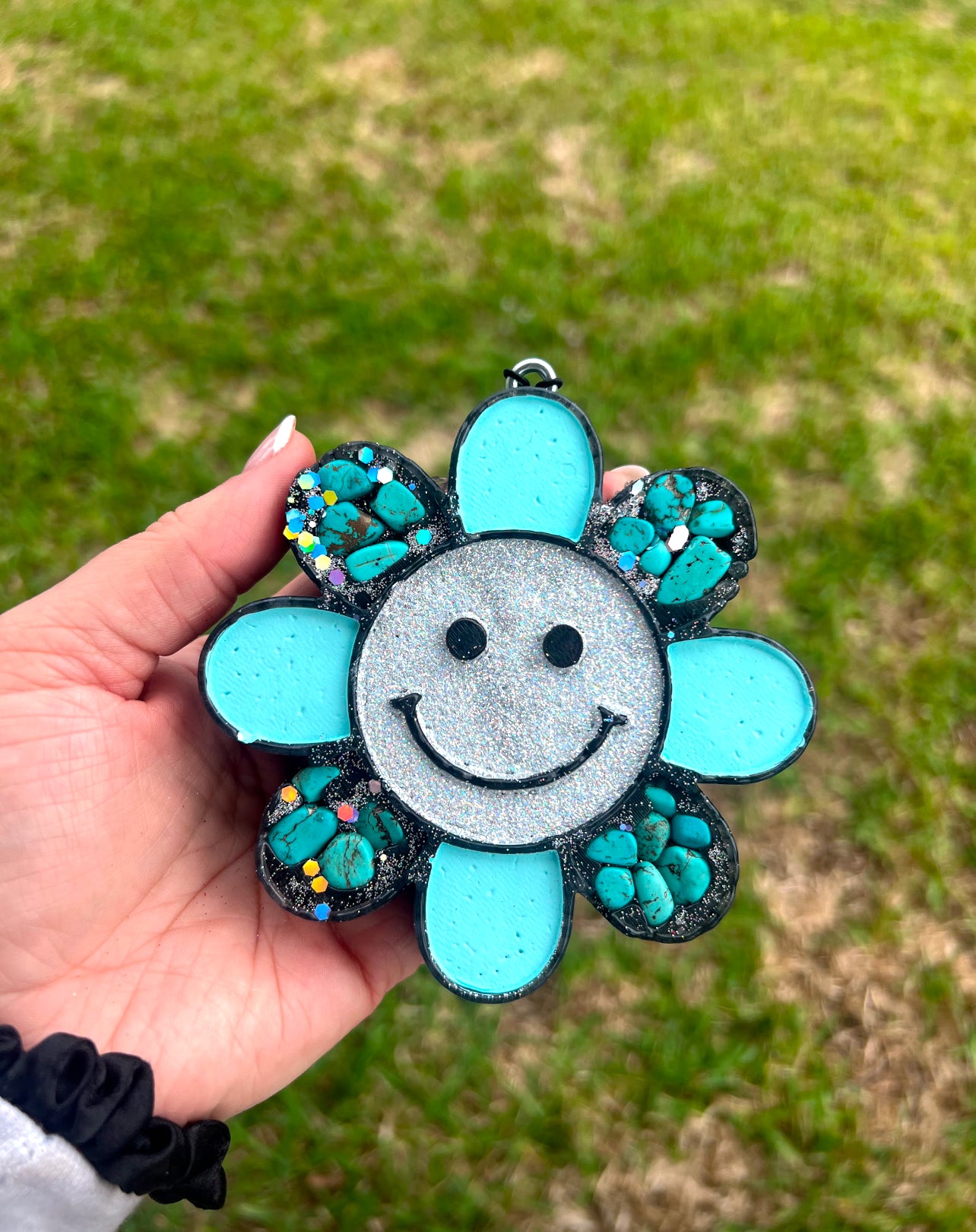 Rock Flower Smiley