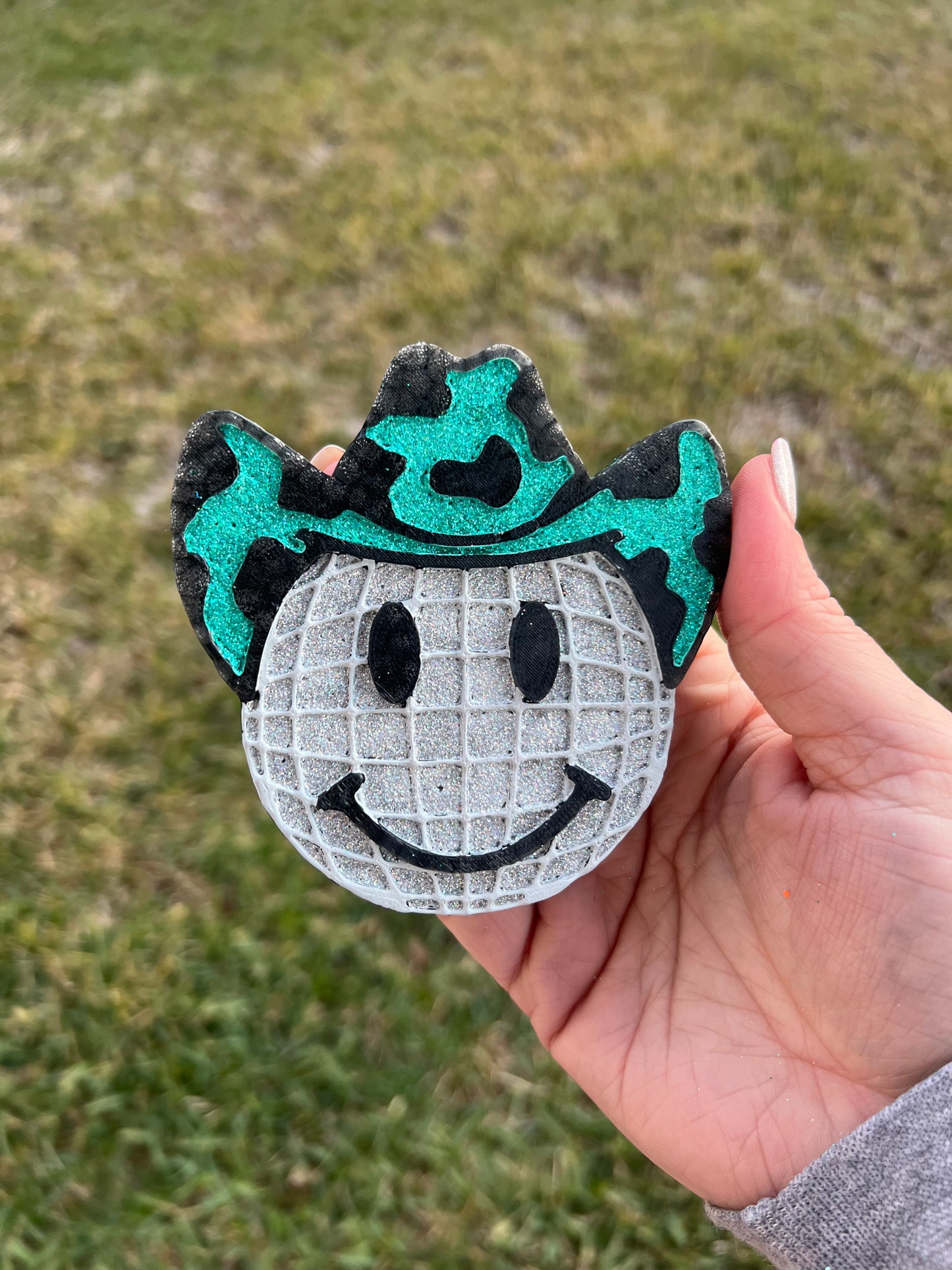 Cow Print Discoball
