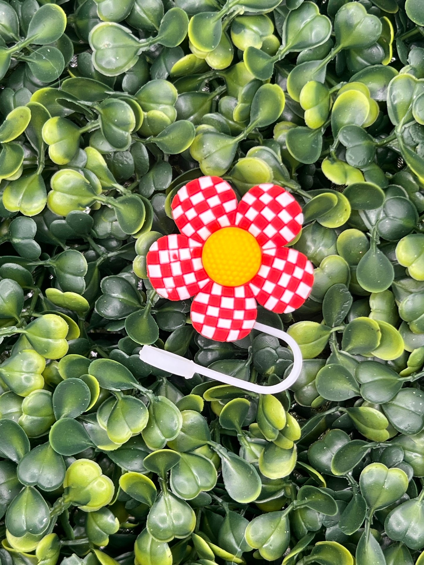 Checkered Flower Topper