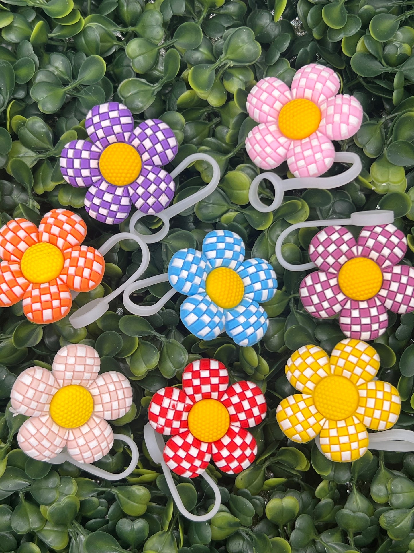 Checkered Flower Topper